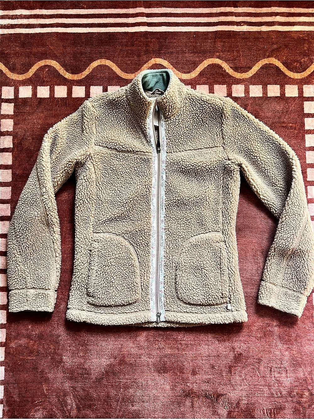 Horny Toad Y2K Vintage Teddy Full Zip Jacket - Sherpa Coat